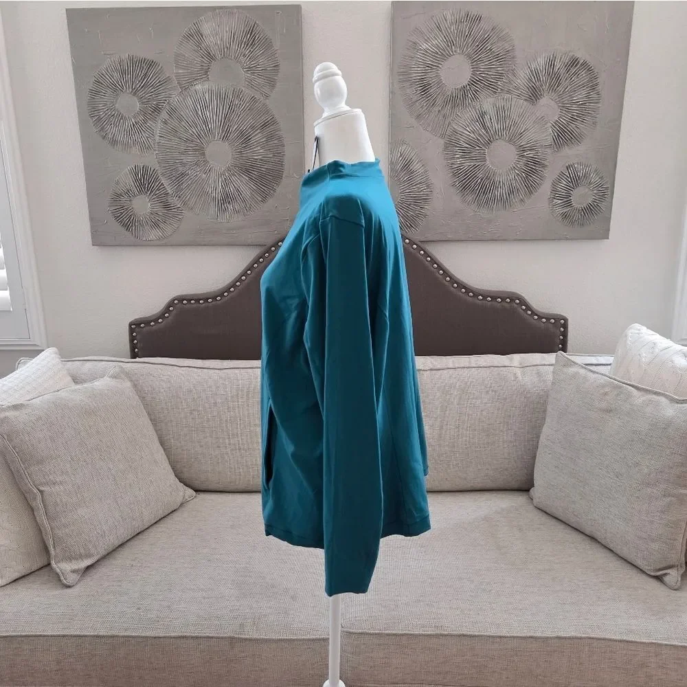 Nike Yoga Luxe Dri Fit Full Zip Women’s Teal Jacket Size 1X